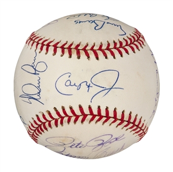 All-Century Team Multi-Signed Baseball With 12 Signatures (PSA)